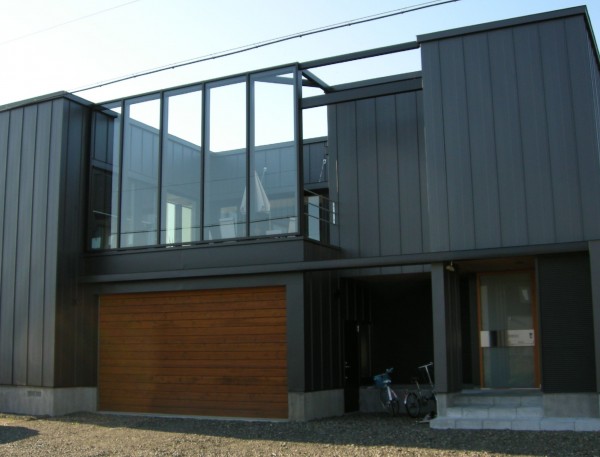 木製ガレージドア ソリッド/北海道江別市