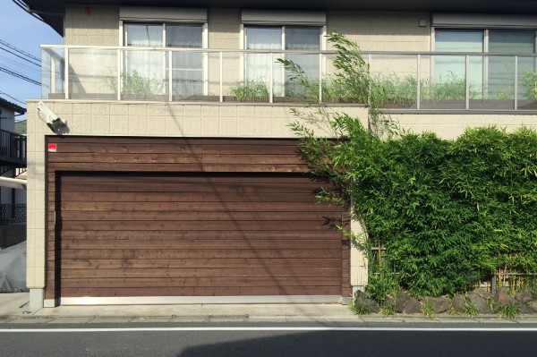 木製ガレージドア ソリッド/東京都中野区