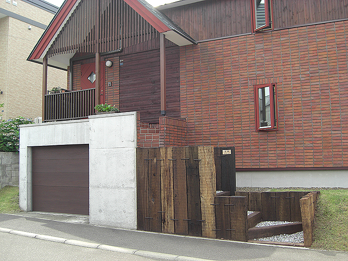 木製ガレージドア フラッシュ/北海道札幌市