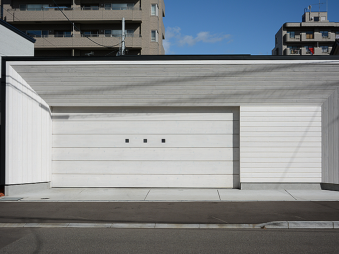 木製ガレージドア フラッシュ/北海道札幌市